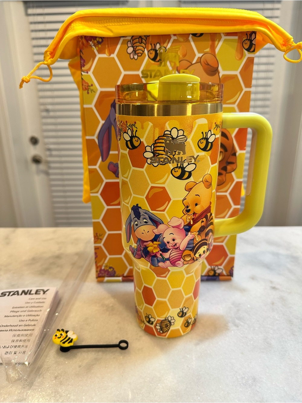 Stanley Winnie The Pooh Collaboration Limited Edition Yellow 40oz Tumbler